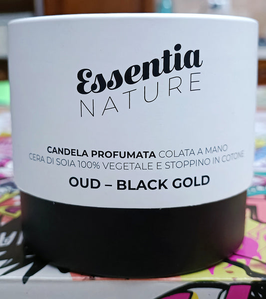 Candela Profumata ESSENTIA Oud/Black Gold gr. 285